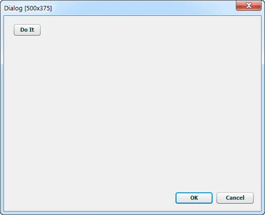 Do It button in a dialog