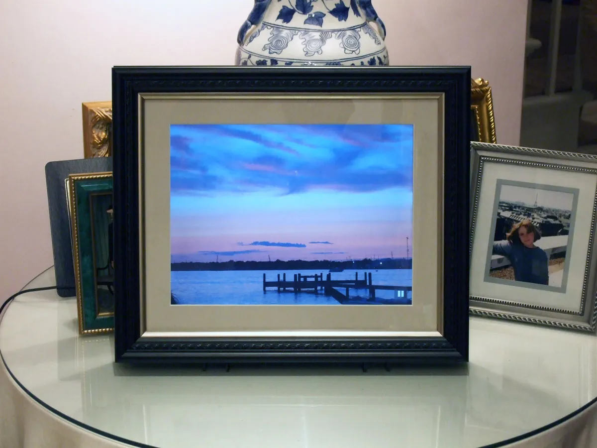 The picture frame in situ