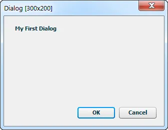 My First Dialog